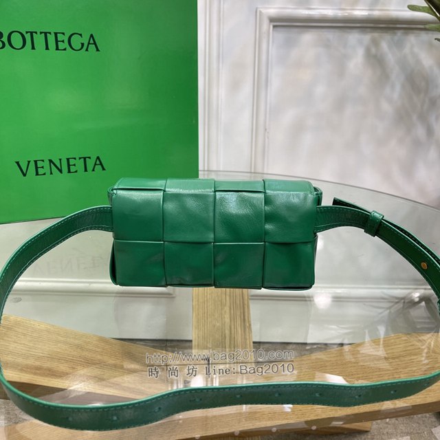 Bottega veneta高端女包 KF0023 寶緹嘉爆款賽車綠CASSETTE腰包 BV經典款四格腰包/胸包/斜挎包/單肩包  gxz1395